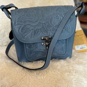 Patricia Nash Leandra Crossbody - Safflower Blue